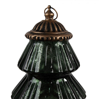 Lampada Led Decorativa Natalizia Albero di Natale Verde h 22 cm