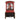 Locomotiva natalizia decorativa con Babbo Natale e albero illuminato