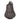 Decorazione Zucca Autunno in Vetro Colore Grigio Metallizzato h 27 cm