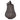 Decorazione Zucca Autunno in Vetro Colore Grigio Metallizzato h 27 cm