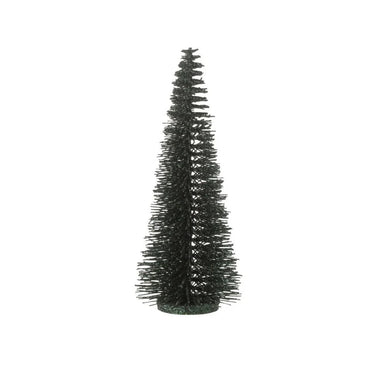 Decorazione Albero di Natale con Paillettes Colore Verde h 15 cm