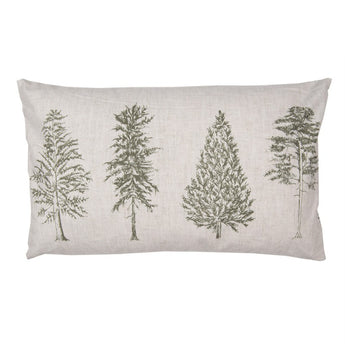 Federa per Cuscino Decorativo Fantasia Alberi 30x50 cm - Green Forest