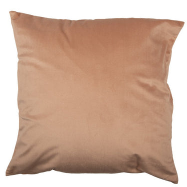 Federa Copricuscino Decorativo Effetto Velluto Colore Rosa Salmone 45x45