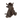 Fermaporta Gufo con Cappello 2,2 kg Colore Marrone h 36 cm - Le Chalet