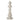 Statuetta Decorativa 38 cm Pedina Scacchi Regina in Resina effetto Marmo Bianco - Viron.it