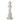 Statuetta Decorativa 38 cm Pedina Scacchi Regina in Resina effetto Marmo Bianco - Viron.it