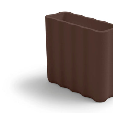 Fioriera Alta da Esterno in Polietilene Marrone Corten l 90 cm Nebula - Lyxo