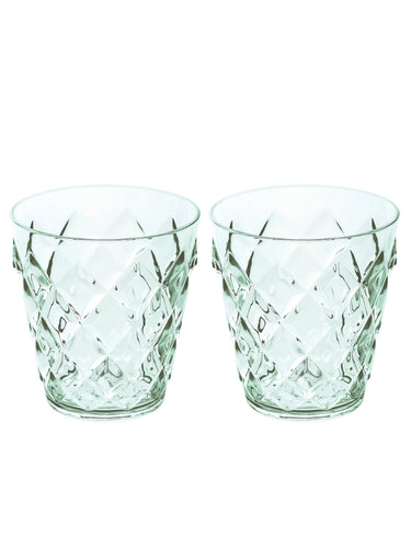 Set 2 Bicchieri Acqua 250 ml Infrangibili Colore Verde - Crystal S Koziol