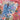 Guanto da forno 18x30 cm in Cotone Colore Blu Motivo Fiori