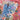 Guanto da forno 18x30 cm in Cotone Colore Blu Motivo Fiori