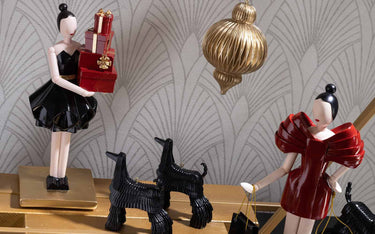 Lady Origami con Cani -  h 290 mm - Viron.it