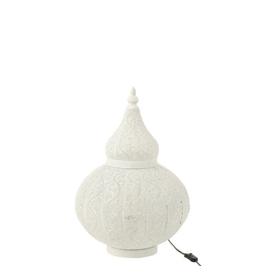 Lume orientale bianco con luce calda decorativa
