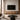 Mobile TV moderno in legno naturale con ante in rete rattan e design arrotondato
