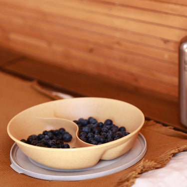 Piatto Portapranzo con Separatore Colore Ocra 1,5 L - Connect Separee Koziol
