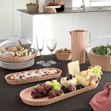 Vassoio Rettangolare da Portata Colore Rosa 37 cm Medium Minerva - Blim