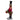 Statuetta Natalizia Decorativa Orso con Tamburello e giacca Rossa h 31,5 cm - Viron.it