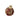 Decorazione Sfera Natalizia da Appoggio in Velluto Rosso e Oro h 20 cm