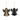Set 2 Pendenti Angelo in Tessuto Nero con Decori in Perline -  Holliwood Suites