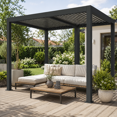 Pergola Bioclimatica Autoportante 3x4 Antracite