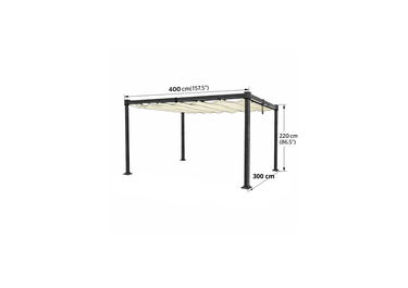 Pergola da Giardino 3x4 m con Telo