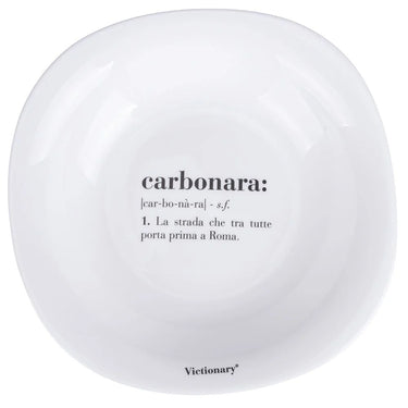 Set 6 Piatti Fondi Quadrati Colore Bianco Carbonara Victionary – Villa D’Este