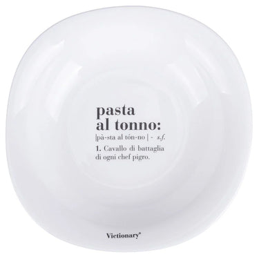 Set 6 Piatti Fondi Quadrati Colore Bianco Pasta al Tonno Victionary – Villa D’Este