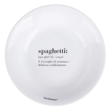 Set 6 Piatti Fondi Colore Bianco Spaghetti Victionary Ø 22 cm – Villa D’Este