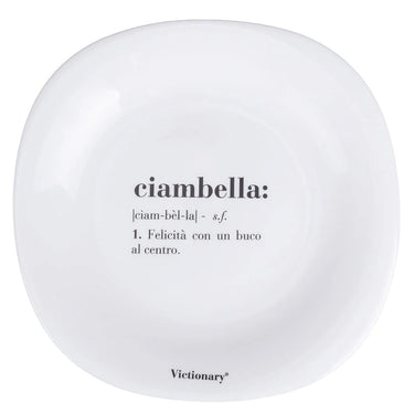 Set 6 Piatti da Dessert Quadrati Colore Bianco Ciambella Victionary – Villa D’Este