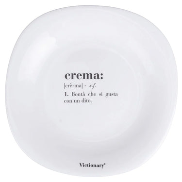 Set 6 Piatti da Dessert Quadrati Colore Bianco Crema Victionary – Villa D’Este