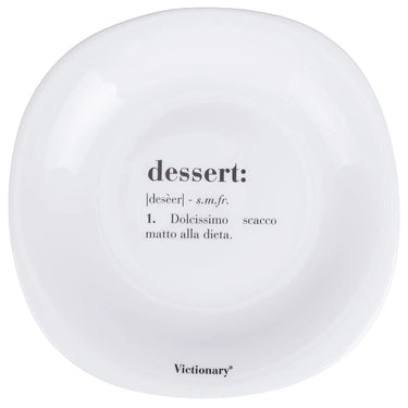 Set 6 Piatti da Dessert Quadrati Colore Bianco Dessert Victionary – Villa D’Este