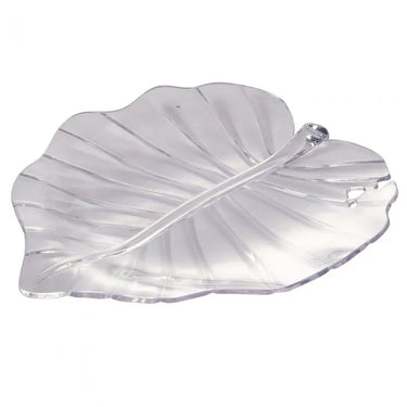 Piattino Foglia Vassoio per Antipasti Trasparente 28 cm - Villa D'Este