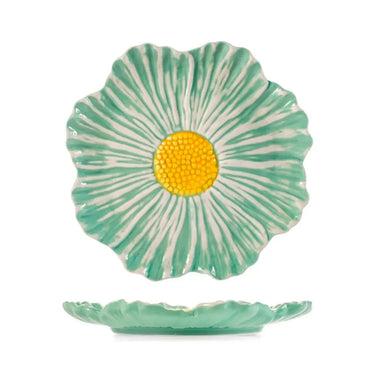 Set 3 Piatti Fiore Colorati in Ceramica ø 26cm – H&H