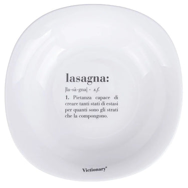 Set 6 Piatti Fondi Quadrati Colore Bianco Lasagna Victionary – Villa D’Este