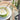Piatto in ceramica decorato effetto lime verde e giallo stile mediterraneo