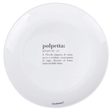 Set 6 Piatti Piani Tondi in Colore Bianco Polpetta Victionary Ø 27 cm -  Villa D’Este