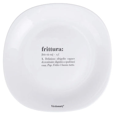 Set 6 Piatti Piani Quadrati Colore Bianco Frittura Victionary – Villa D’Este