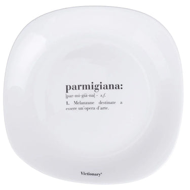 Set 6 Piatti Piani Quadrati Colore Bianco Parmigiana Victionary – Villa D’Este
