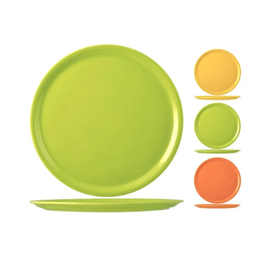 Set 3 Piatti Pizza Napoli in Porcellana Ø 31 cm Mix 3 Colori