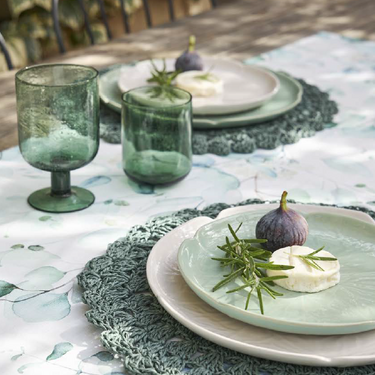 Piatto Fondo da Tavola in Stoneware Verde Salvia Ø20 cm