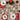 Runner di Natale Candy Cane 33x95 cm in Cotone e Perline Bianco e Rosso - Viron