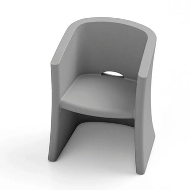 Poltroncina da Esterno in Polietilene h 80 cm Colore Grigio Breeze – Lyxo
