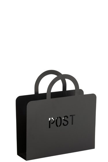 Portariviste da terra design minimal nero in stile contemporaneo