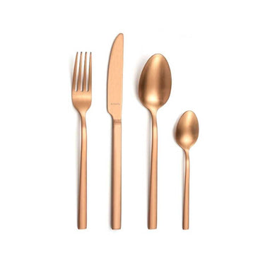 Servizio 16 Posate in Acciaio Inox Colore Rame Matte Square  - Amefa