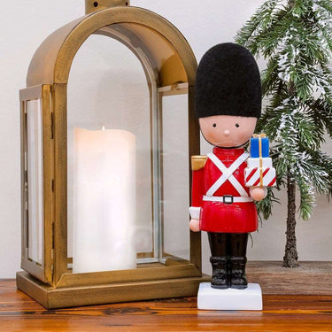 Decorazione Natalizia Statuetta Schiaccianoci con Pacchi Regalo - Viron.it