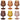 Set 6 Bicchieri Liquore in Vetro Frosted 300 ml Chocolate – Villa D’Este