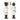 Set 2 Schiaccianoci Natalizi h 31 cm Colore Bianco - Wild Brown