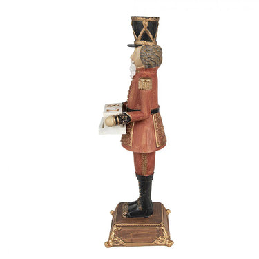 Statuetta Decorativa Schiaccianoci Natalizio con Calendario Perpetuo
