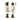 Set 2 Schiaccianoci Natalizi h 31 cm Colore Bianco - Wild Brown