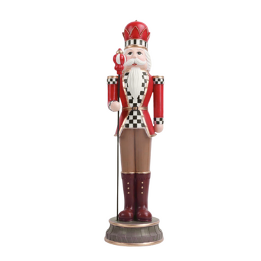 Schiaccianoci Decorazione Natalizia Colore Rosso h 56 cm