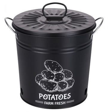 Secchiello Porta Patate con Coperchio Nero Idee – Villa D’Este